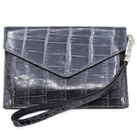 Gracen Crocodile Envelope Gray