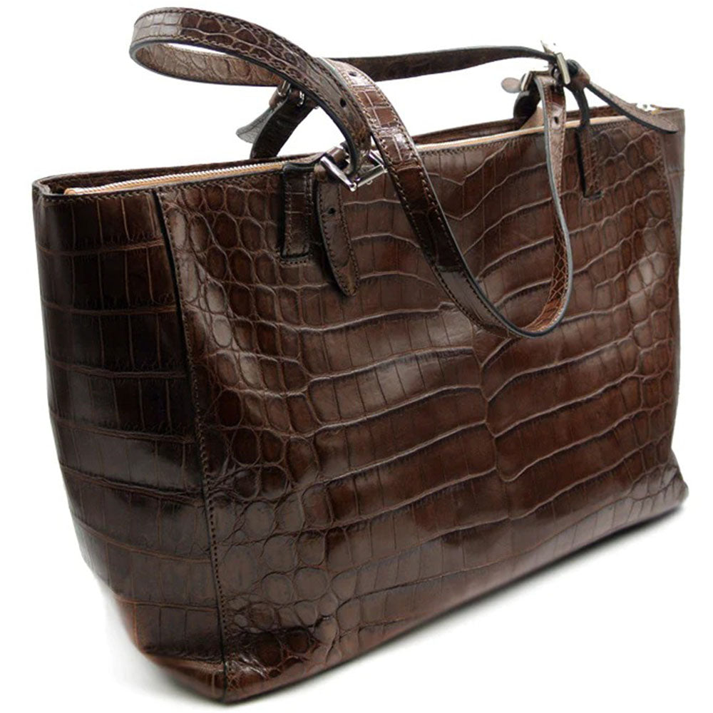 Gracen Isabel Nile Crocodile Women's Handbag Brown