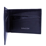 Gracen Nile Crocodile Bi-Fold Wallet Black