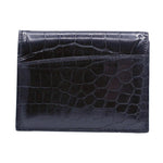 Gracen Nile Crocodile Card Case Black