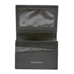 Gracen Nile Crocodile Card Case Gray