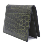 Gracen Nile Crocodile Card Case Green