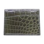 Gracen Nile Crocodile Card Case Green