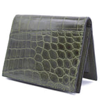 Gracen Nile Crocodile Card Case Green