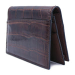 Gracen Nile Crocodile Card Case Nicotine