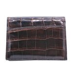 Gracen Nile Crocodile Card Case Nicotine