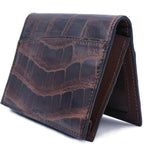 Gracen Nile Crocodile Card Case Nicotine