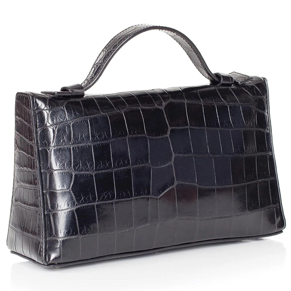 Gracen Sophie Nile Crocodile Women's Handbag Black