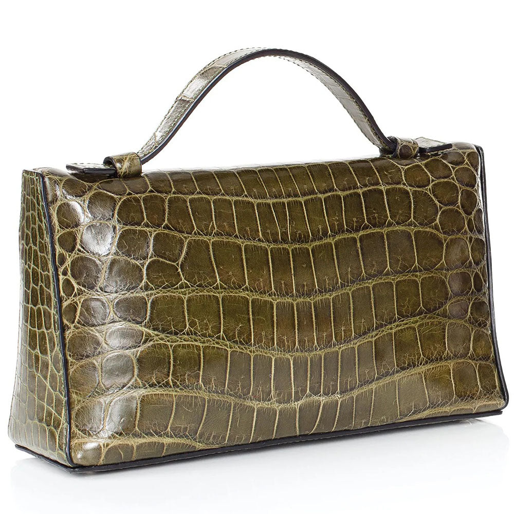 Gracen Sophie Nile Crocodile Women's Handbag Green