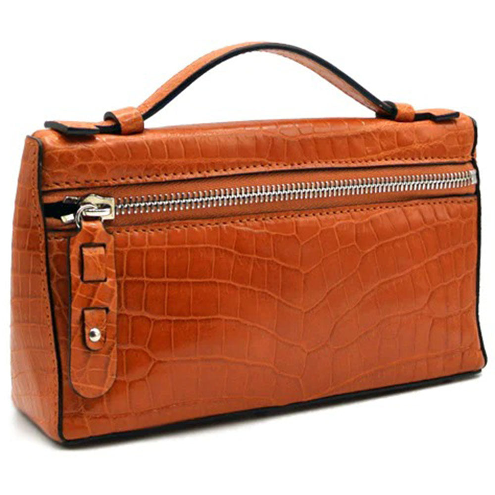 Gracen Sophie Nile Crocodile Women's Handbag Orange