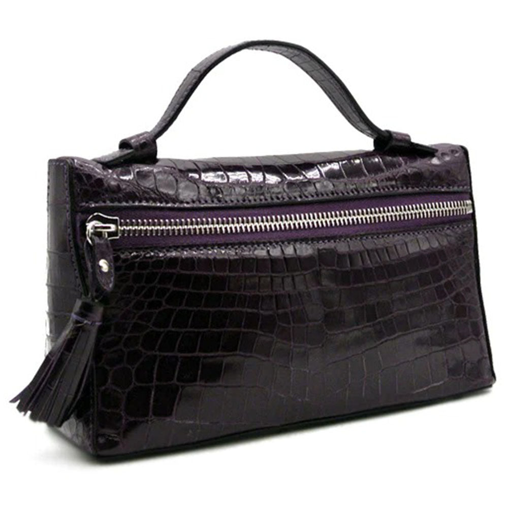 Gracen Sophie Nile Crocodile Women's Handbag Violet