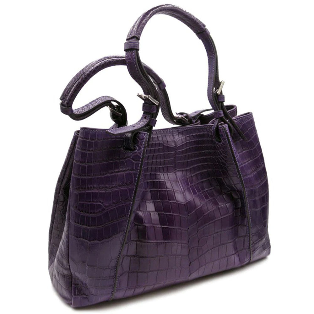 Gracen Victoria Nile Crocodile Women's Handbag Violet