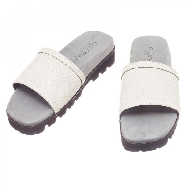 Guido Maggi Acapulco Calf Leather Sandals White