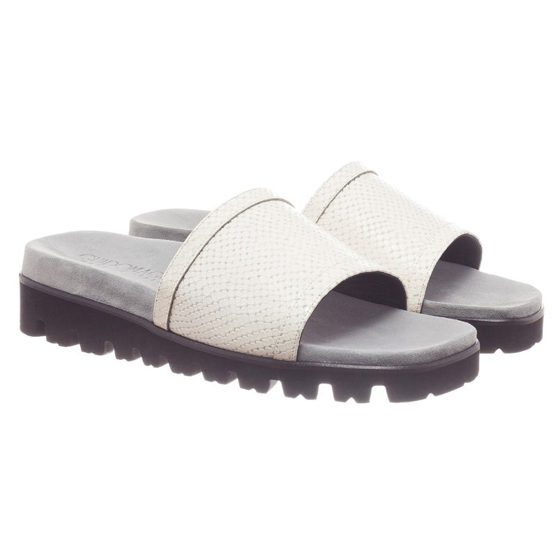 Guido Maggi Acapulco Calf Leather Sandals White