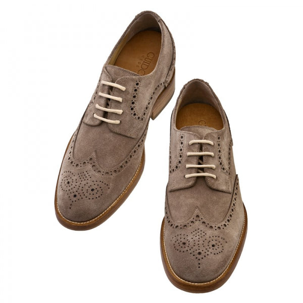 Guido Maggi Argentina Suede Calf Leather Shoes Dove Grey