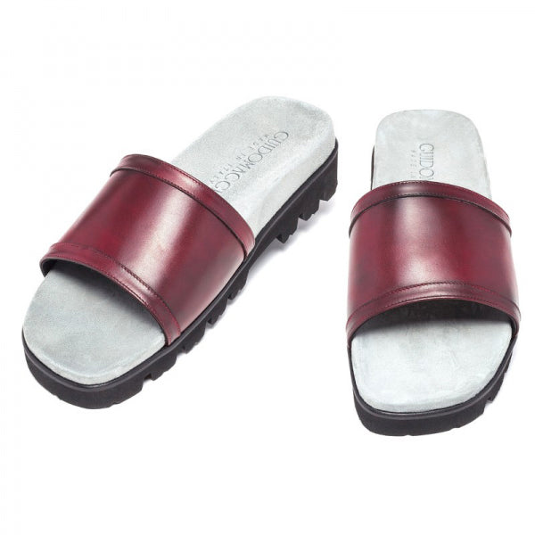 Guido Maggi Auckland Full Grain Sandals Burgundy