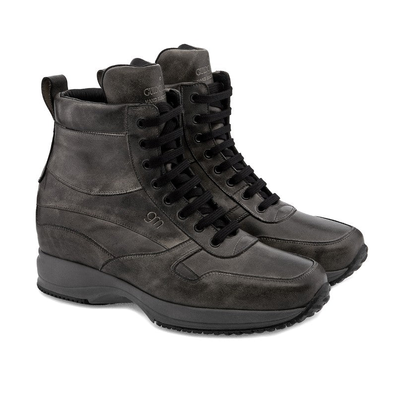 Guido Maggi Austria Aged Look Leather Shoes Black