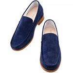 Guido Maggi Bahamas Calf Leather Shoes Navy Blue Suede