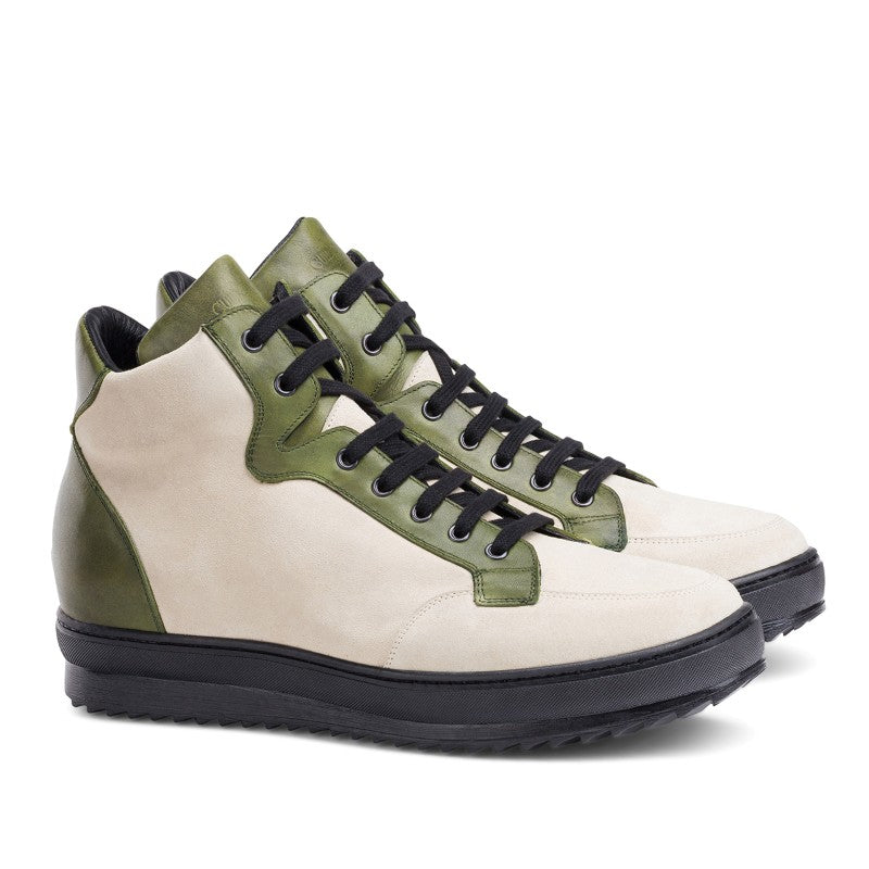 Guido Maggi Beirut Calf Leather Shoes Cream Suede