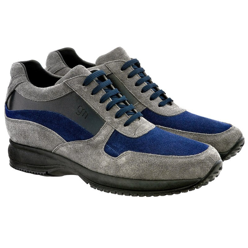 Guido Maggi Bellagio Calf Leather Shoes Blue and Grey