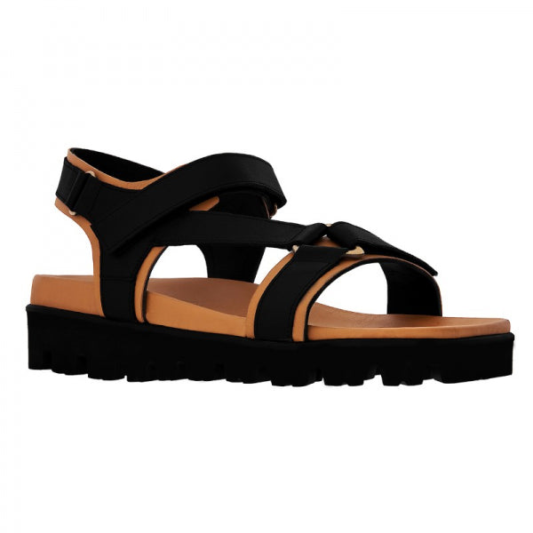Guido Maggi Bora Bora Full Grain Sandals Black