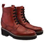 Guido Maggi Bordeaux Full Grain Boots Bordeaux Red