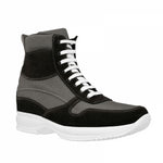 Guido Maggi Brisbane Suede Calf Leather Shoes Grey and Black