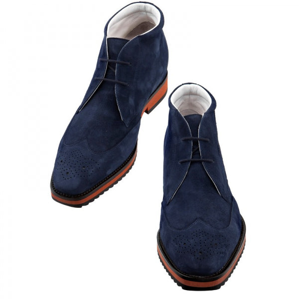 Guido Maggi Brooklyn Calf Leather Boots Velvet Suede