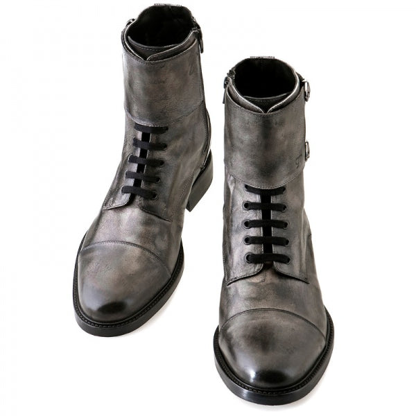 Guido Maggi Bruxelles Full Grain Boots Grey Burnished