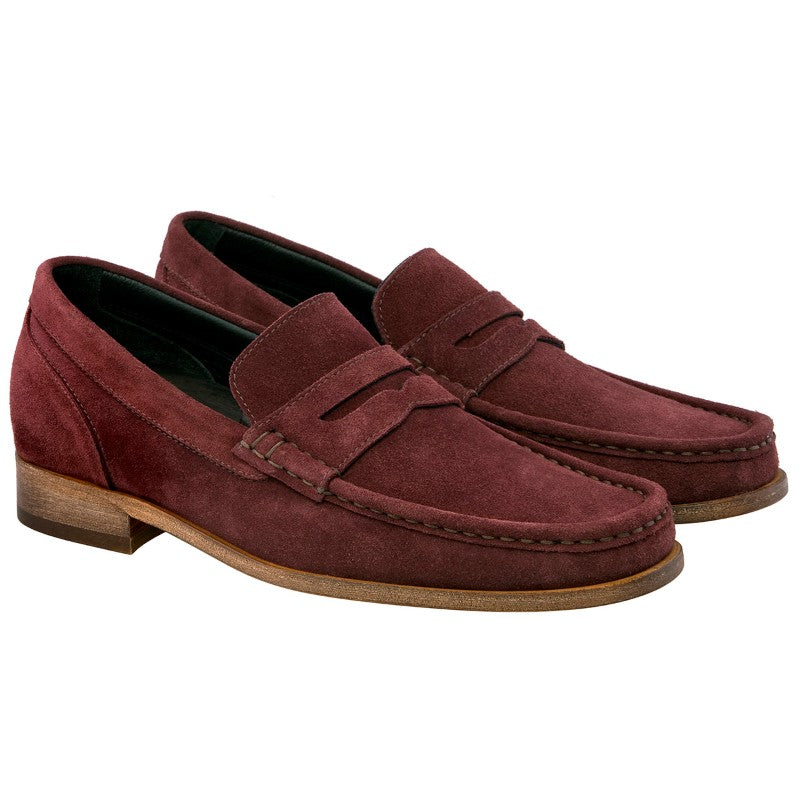 Guido Maggi Buenos Aires Calf Leather Shoes Burgundy Suede