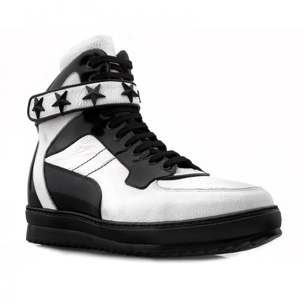 Guido Maggi Canada Full Grain Shoes White and Black