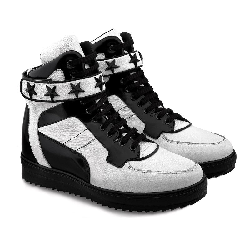 Guido Maggi Canada Full Grain Shoes White and Black