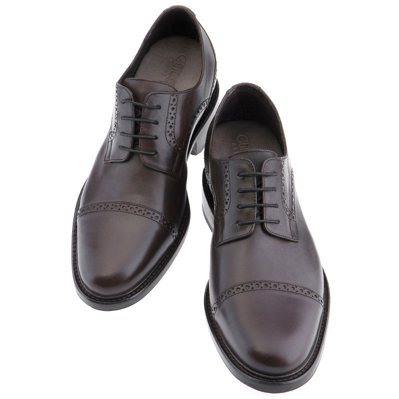 Guido Maggi Capri Full Grain Shoes Dark Brown