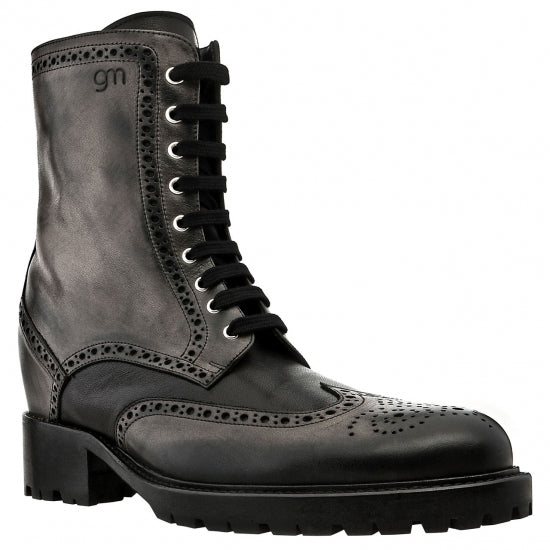 Guido Maggi Carnaby Aged Look Leather Boots Black