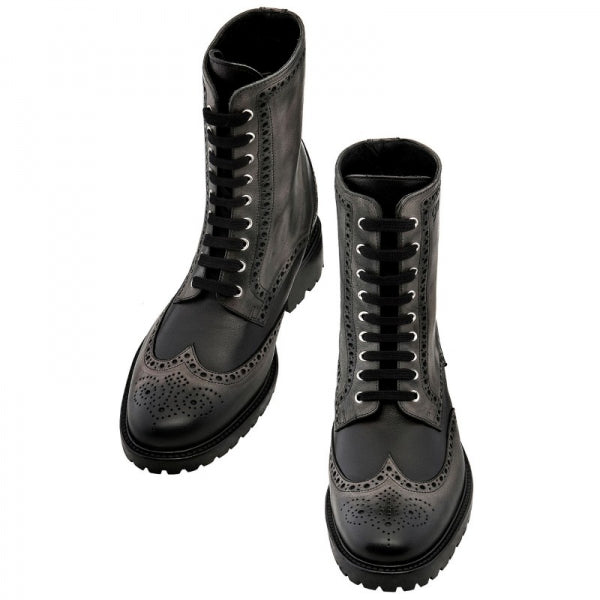 Guido Maggi Carnaby Aged Look Leather Boots Black