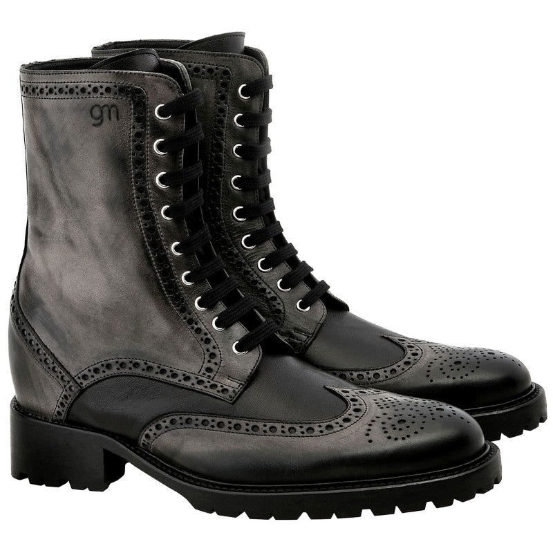 Guido Maggi Carnaby Aged Look Leather Boots Black