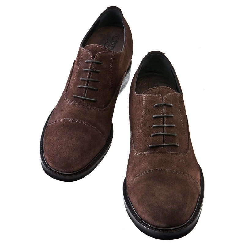 Guido Maggi Castro Full Grain Shoes Dark Brown Suede