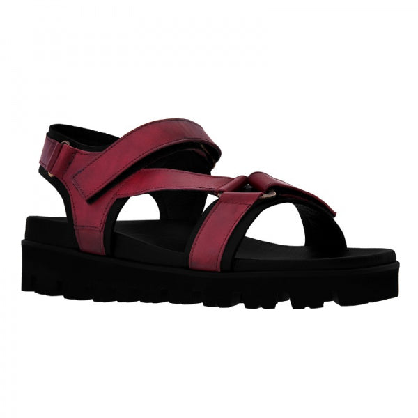 Guido Maggi Cayman Full Grain Sandals Red