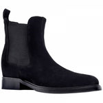 Guido Maggi Chelsea Calf Leather Boots Black Suede