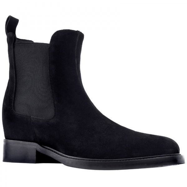 Guido Maggi Chelsea Calf Leather Boots Black Suede