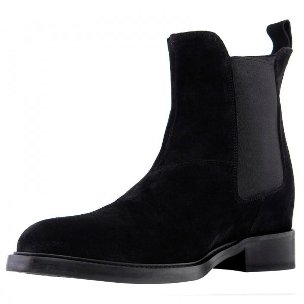 Guido Maggi Chelsea Calf Leather Boots Black Suede