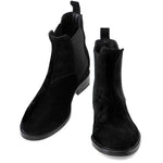 Guido Maggi Chelsea Calf Leather Boots Black Suede