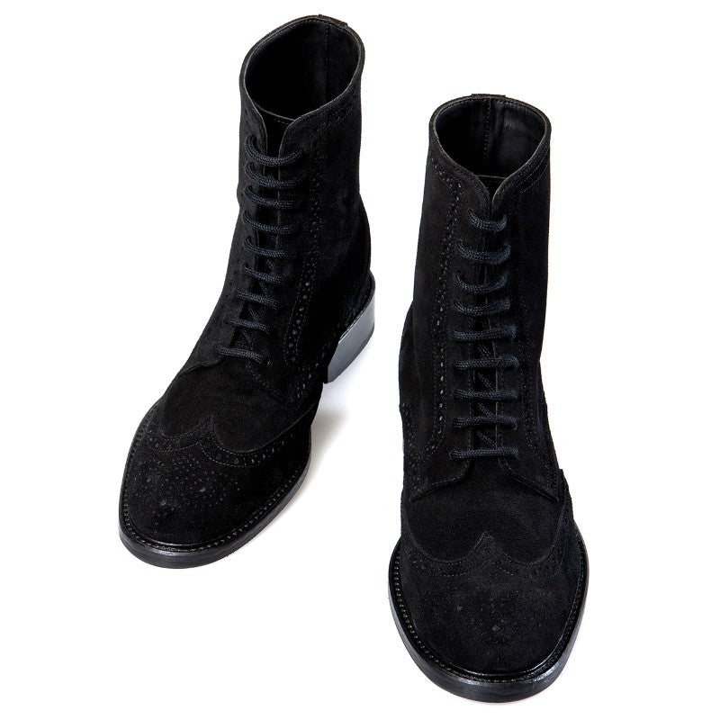 Guido Maggi Chicago Calf Leather Boots Black Suede