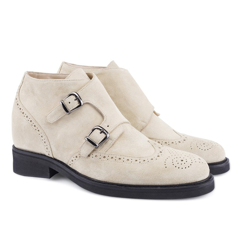 Guido Maggi Chile Suede Calf Leather Shoes Cream