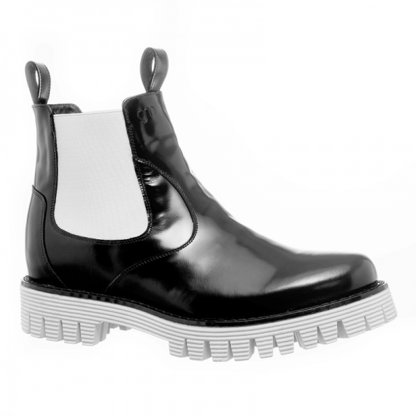 Guido Maggi China Full Grain Boots Black And White MensDesignerShoe guido-maggi-china-full-grain-boots-black-and-white-mensdesignershoe