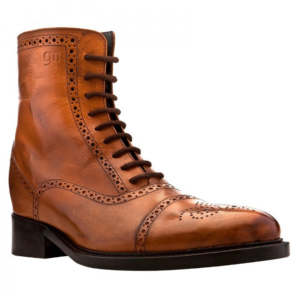 Guido Maggi Cognac Full Grain Boots Light Burnished Cognac