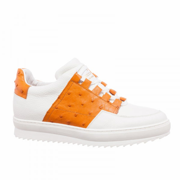 Guido Maggi Collins Avenue Full Grain Shoes White and Orange Shades