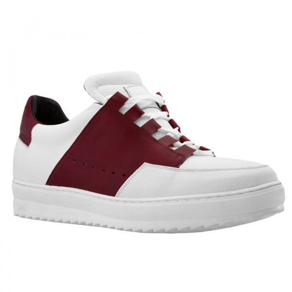 Guido Maggi Colosseum Full Grain Shoes White and Red