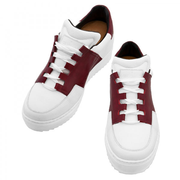 Guido Maggi Colosseum Full Grain Shoes White and Red
