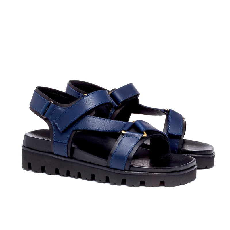 Guido Maggi Costa Smeralda Full Grain Sandals Blue